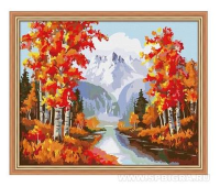 Картина по номерам на холсте "Осенний лес", 50x40 см