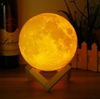 Интерьерная лампа-ночник "Луна", диаметр: 13 см питание от USB